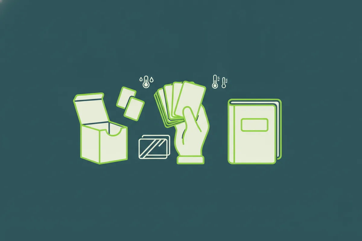 Cómo guardar cartas sueltas antes de meterlas en binder