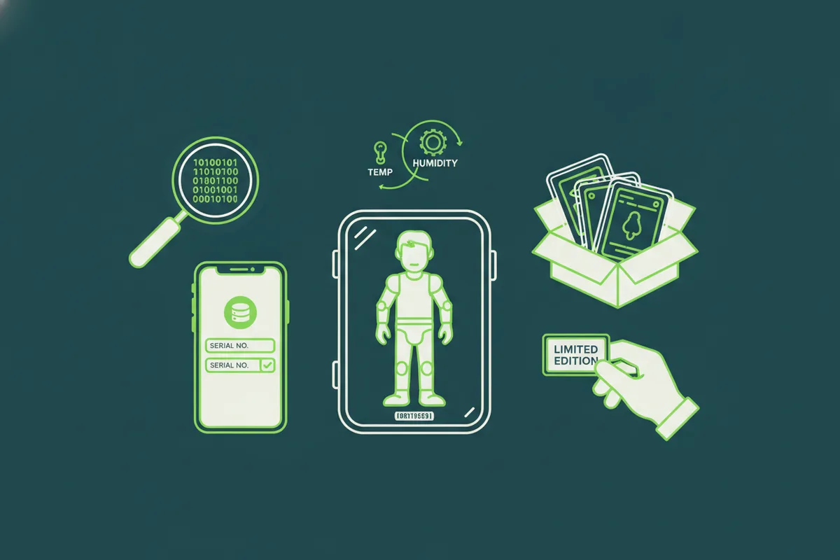 Cómo usar bases de datos y apps para verificar el número de serie de una figura