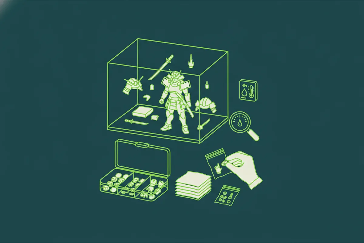 Qué caja de almacenamiento usar para figuras con accesorios sueltos